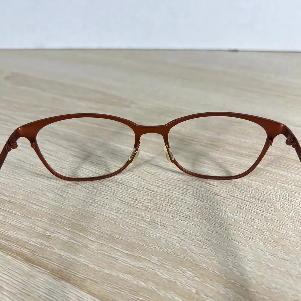 NWOT Orgreen Nastassja 833 Eyeglasses Burnt Orange Frame Only Titanium 53-17-140